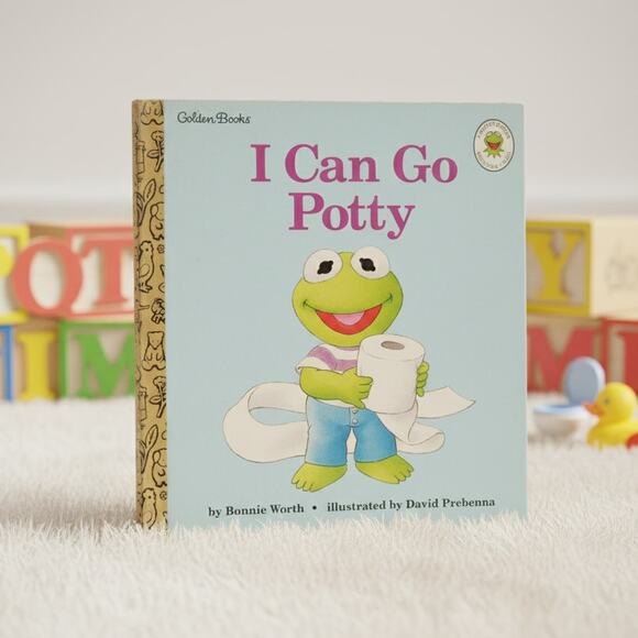 Muppet Babies: I Can Go Potty | Vintage 1997 Little Golden Book | Kermit Story - Picture 1 of 8